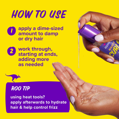 Miracle Curls Coconut Curl-Defining Hair Oil, for Curly Hair 3.2 Fl Oz