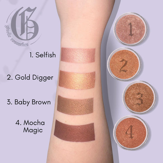 Gold Digger Loose Mineral Bronzer - Natural Face Powder, Highlighter Makeup, Contour Powder, Blush Palette, Matte Bronzer, Eyeshadow Palette
