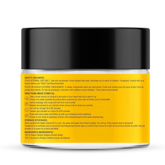 Batana Oil for Hair Growth | Batana Butter (3.5 Fl Oz) | Deeply Nourishing & Revitalizing Hair & Skin Care