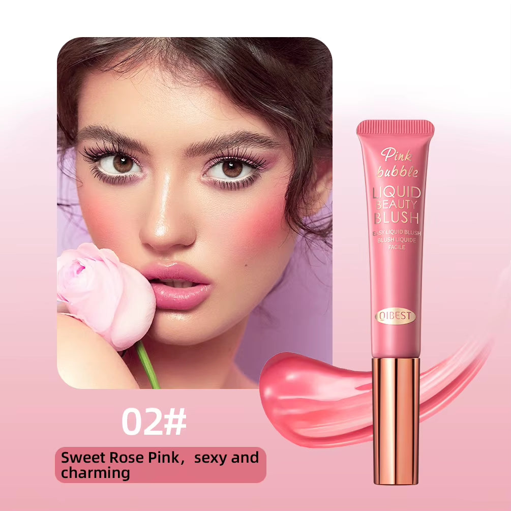 Face Blusher Peach Cream  Cheek Contour Blush Cosmetics Blusher Cream Korean Makeup Rouge Tint Blush