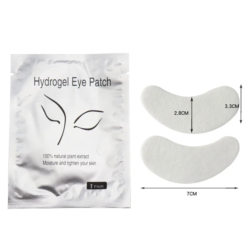 50 Pairs Eyelash under Eye Patches Eye Pad Isolation Remove Hydrogel Eye Patch Sticker Gasket Eyelash Extension Makeup Tools