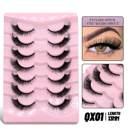 Cat Eye Lashes Faux Mink Eyelashes Winged End Eye Elongated Eyelashes Fake Lashes Natural Long Eyelashes Extension