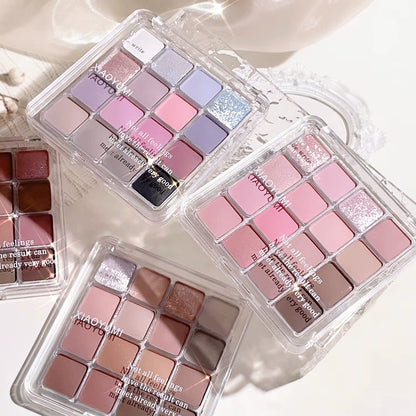 Sixteen-Color Sunset Magic Eye Shadow Plate Pearl Matte Earth Color Korean Makeup Eye Shadow