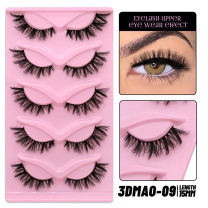 Cat Eye Lashes Faux Mink Eyelashes Winged End Eye Elongated Eyelashes Fake Lashes Natural Long Eyelashes Extension