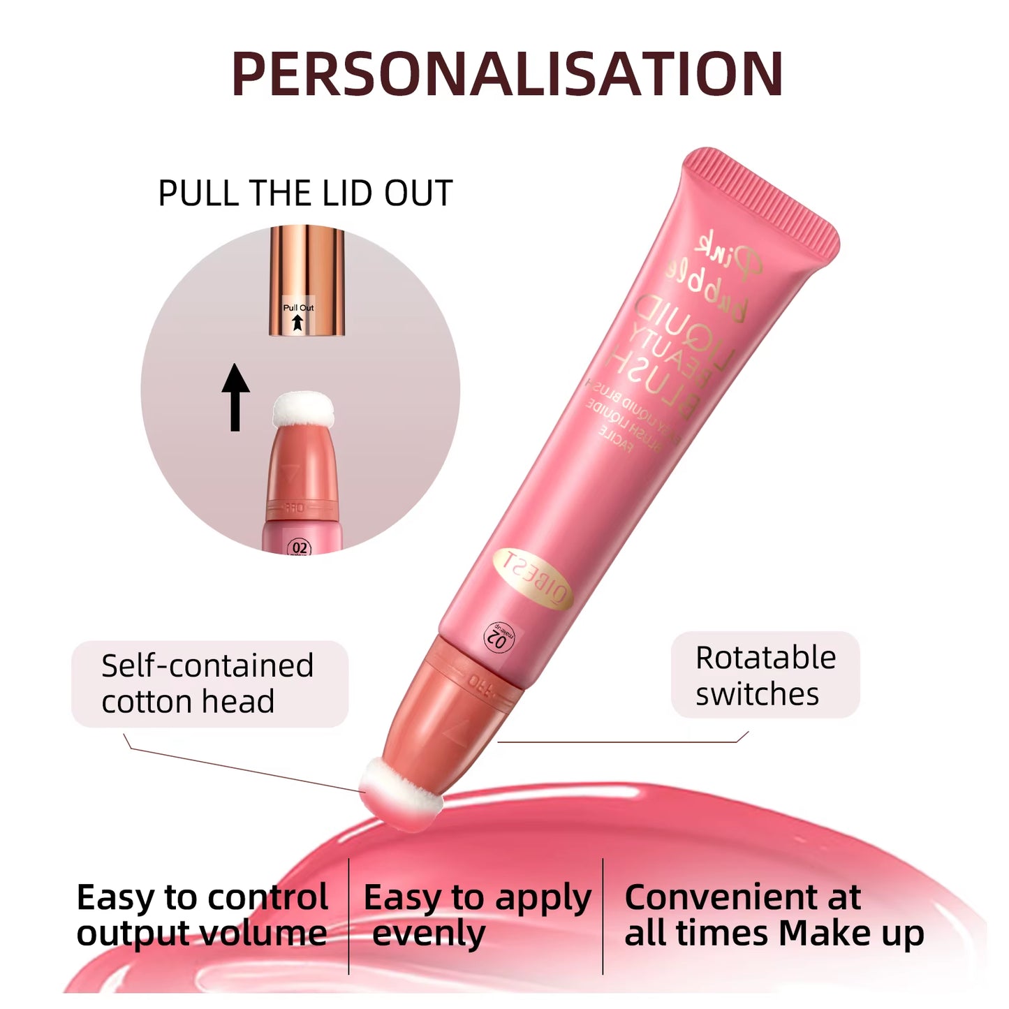 Face Blusher Peach Cream  Cheek Contour Blush Cosmetics Blusher Cream Korean Makeup Rouge Tint Blush