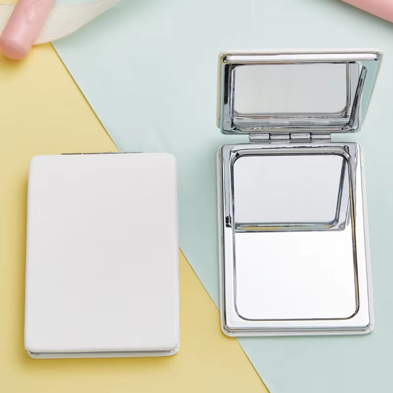 Folding Mirror Pocket Mini Portable Makeup Mirrors Travel Hand Small Mirror Vanity Foldable Compact Cosmetics Tools