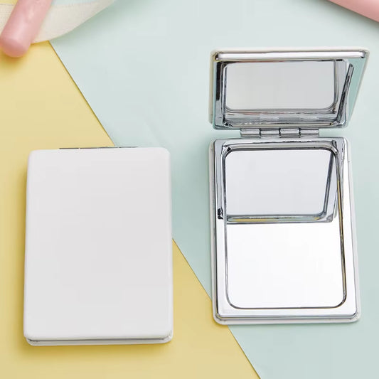 Folding Mirror Pocket Mini Portable Makeup Mirrors Travel Hand Small Mirror Vanity Foldable Compact Cosmetics Tools