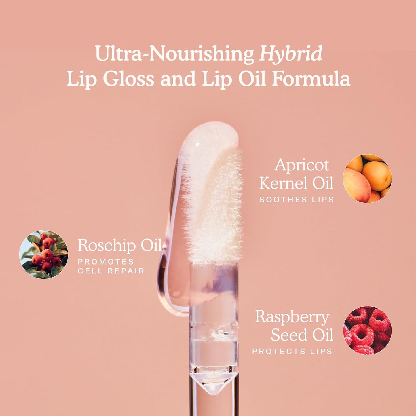 Shineon Lip Gloss Jelly - Hydrating Tinted Lip Balm + Milky Gloss for Sensitive Lips - Non-Sticky + High-Shine Jelly Formula with Nourishing Oil Blend - Pistachio - Nude Pink (0.13)