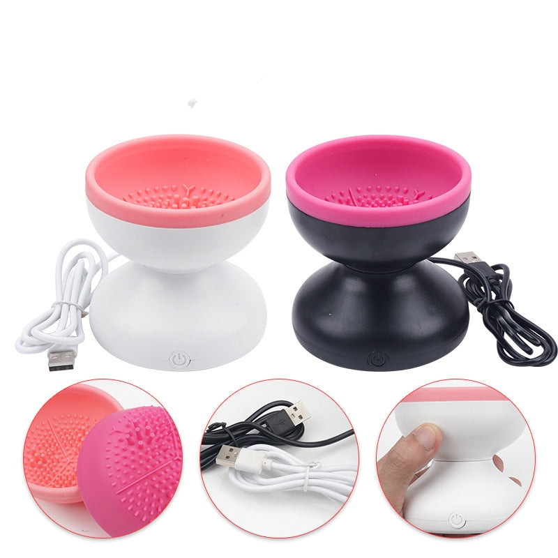 Electric Makeup Brush Cleaner Machine Portable Automatic USB Cosmetic Brush Cleaner Tools for All Size Beauty Makeup Brushes Set