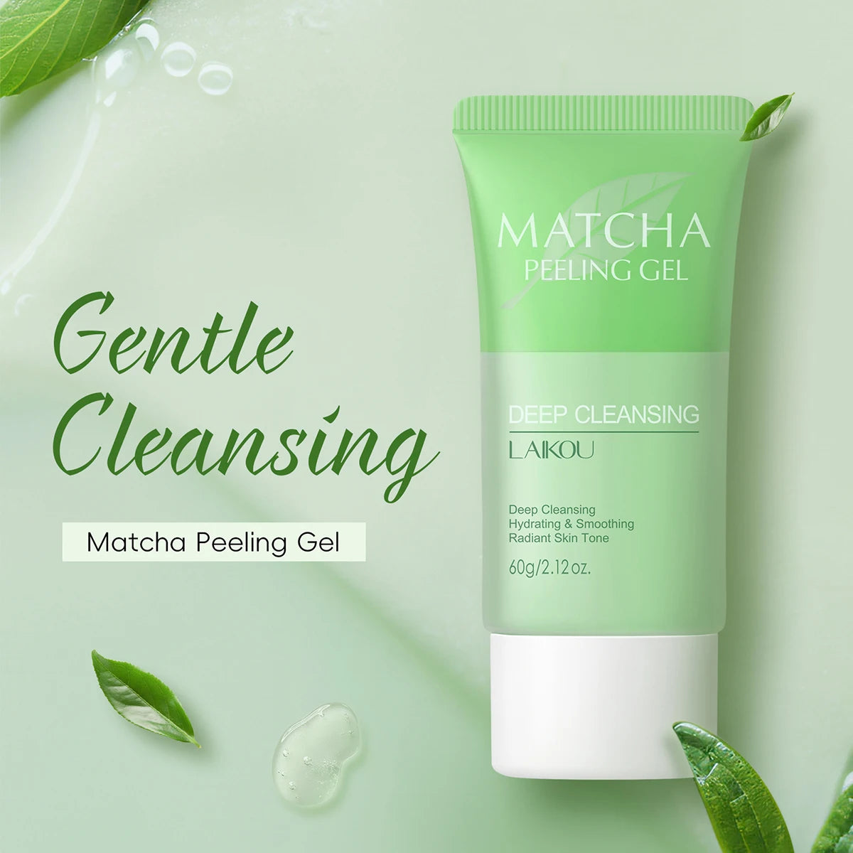 Matcha Exfoliating Exfoliate Peeling Gel Facial Scrub Moisturise Nourishing Repair Scrubs Face Cream Skin Care 60G