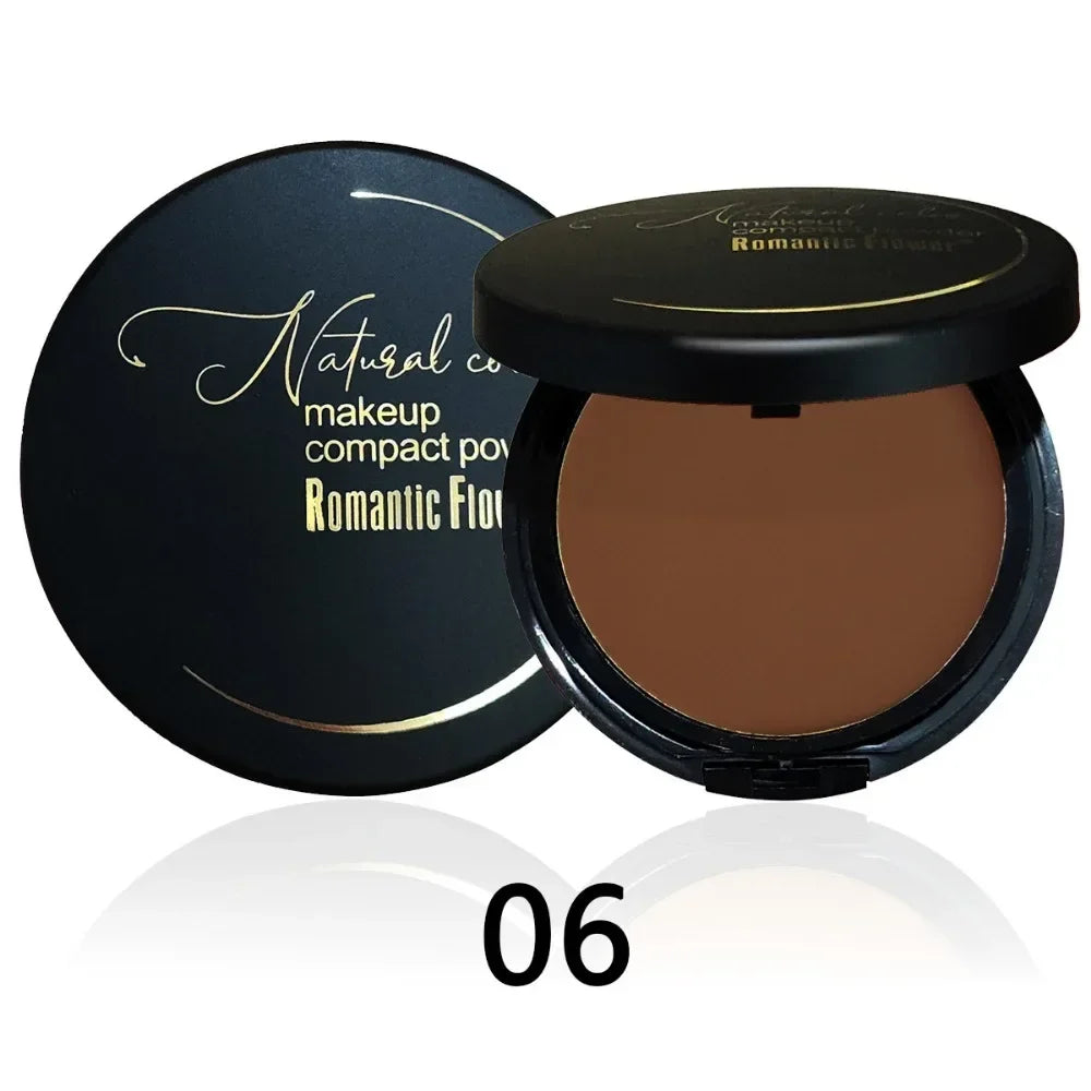 6-Color Dark Powder Bronze Powder Dark Skin Foundation Oil Control Concealer Brighten the Face Create 3D Highlight Shadow Makeup