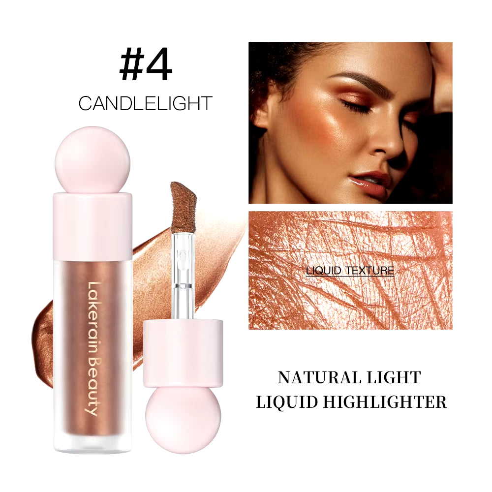 4Color Face Liquid Highlighter Bronzer Contouring Highlight Fluid Makeup Face Shimmer Shine High Lighter Iluminador Maquillaje