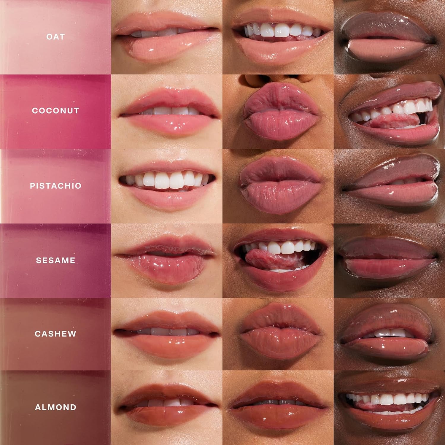 Shineon Lip Gloss Jelly - Hydrating Tinted Lip Balm + Milky Gloss for Sensitive Lips - Non-Sticky + High-Shine Jelly Formula with Nourishing Oil Blend - Pistachio - Nude Pink (0.13)