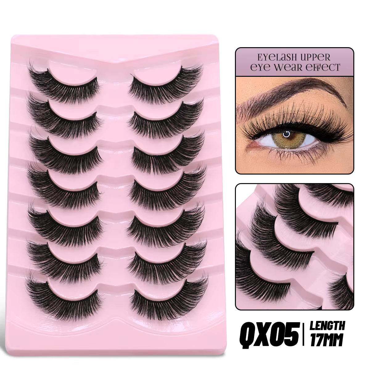 Cat Eye Lashes Faux Mink Eyelashes Winged End Eye Elongated Eyelashes Fake Lashes Natural Long Eyelashes Extension