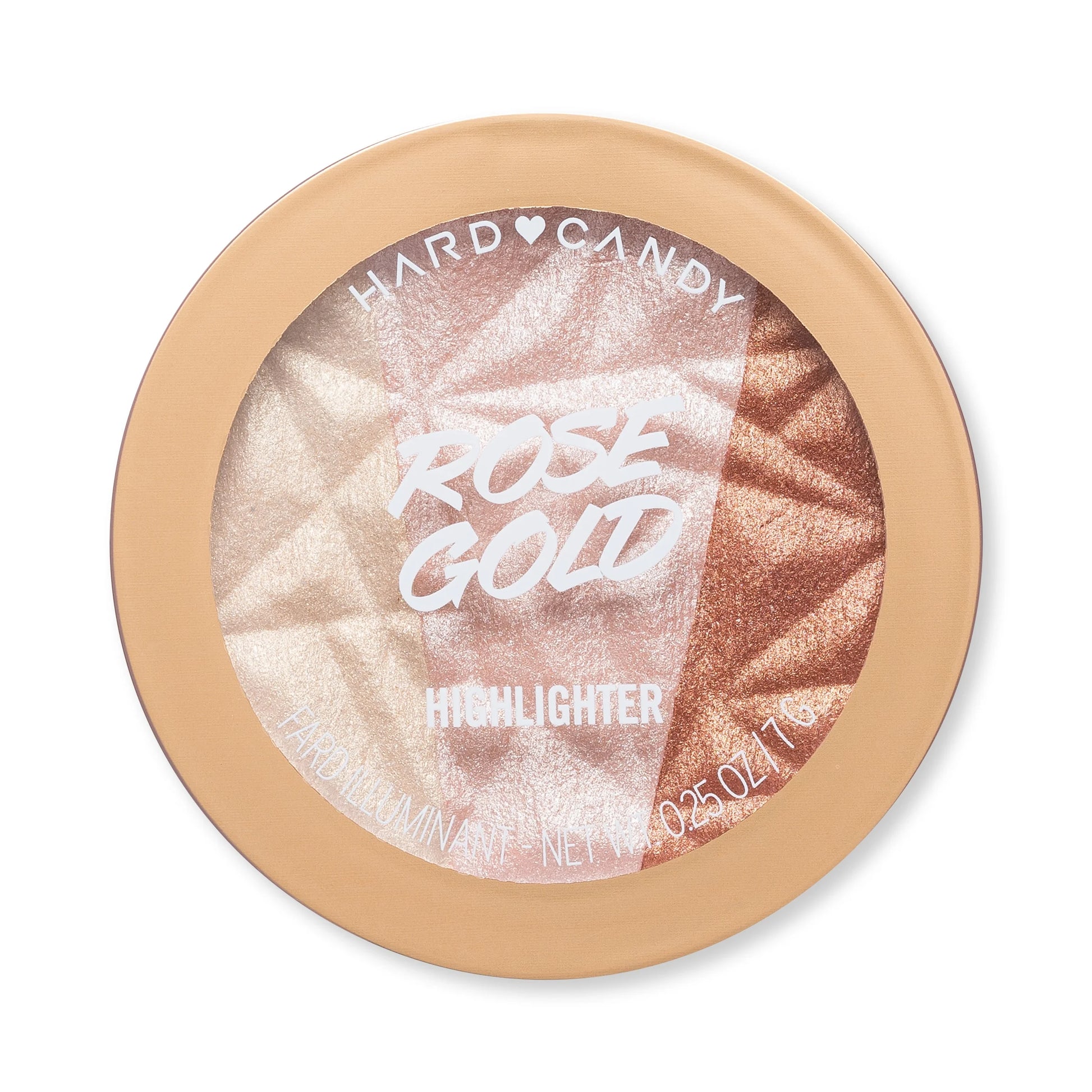Just Glow Highlighter, Pressed Powder, Shimmery Glow, Rose Gold 3 Shades in 1