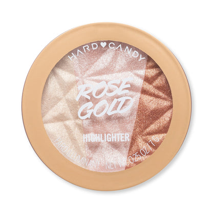 Just Glow Highlighter, Pressed Powder, Shimmery Glow, Rose Gold 3 Shades in 1