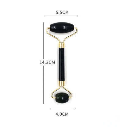 Obsidian Jade Roller Massager Gouache Scraper for Face Facial Skin Care Tools Natural Body Back Beauty Lifting Massagers Rollers