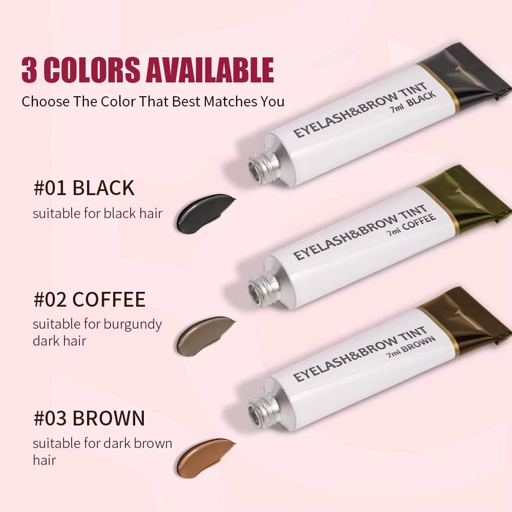 Eyelash Eyebrow Dye Tint Kit Mascara Lift Tinting Tattoo Eyes Makeup Tools Keep 60 to 80 Days