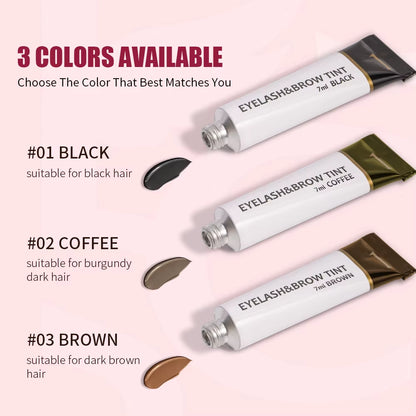 Eyelash Eyebrow Dye Tint Kit Mascara Lift Tinting Tattoo Eyes Makeup Tools Keep 60 to 80 Days