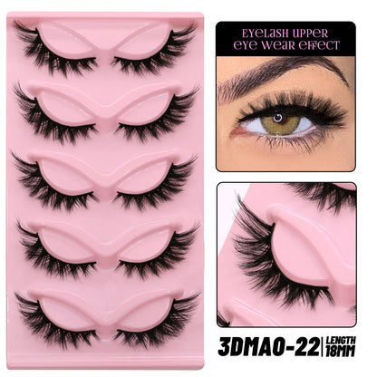 Cat Eye Lashes Faux Mink Eyelashes Winged End Eye Elongated Eyelashes Fake Lashes Natural Long Eyelashes Extension
