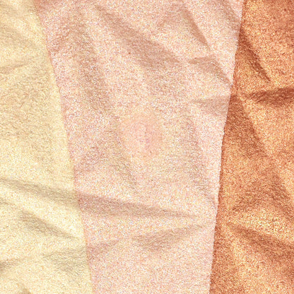 Just Glow Highlighter, Pressed Powder, Shimmery Glow, Rose Gold 3 Shades in 1