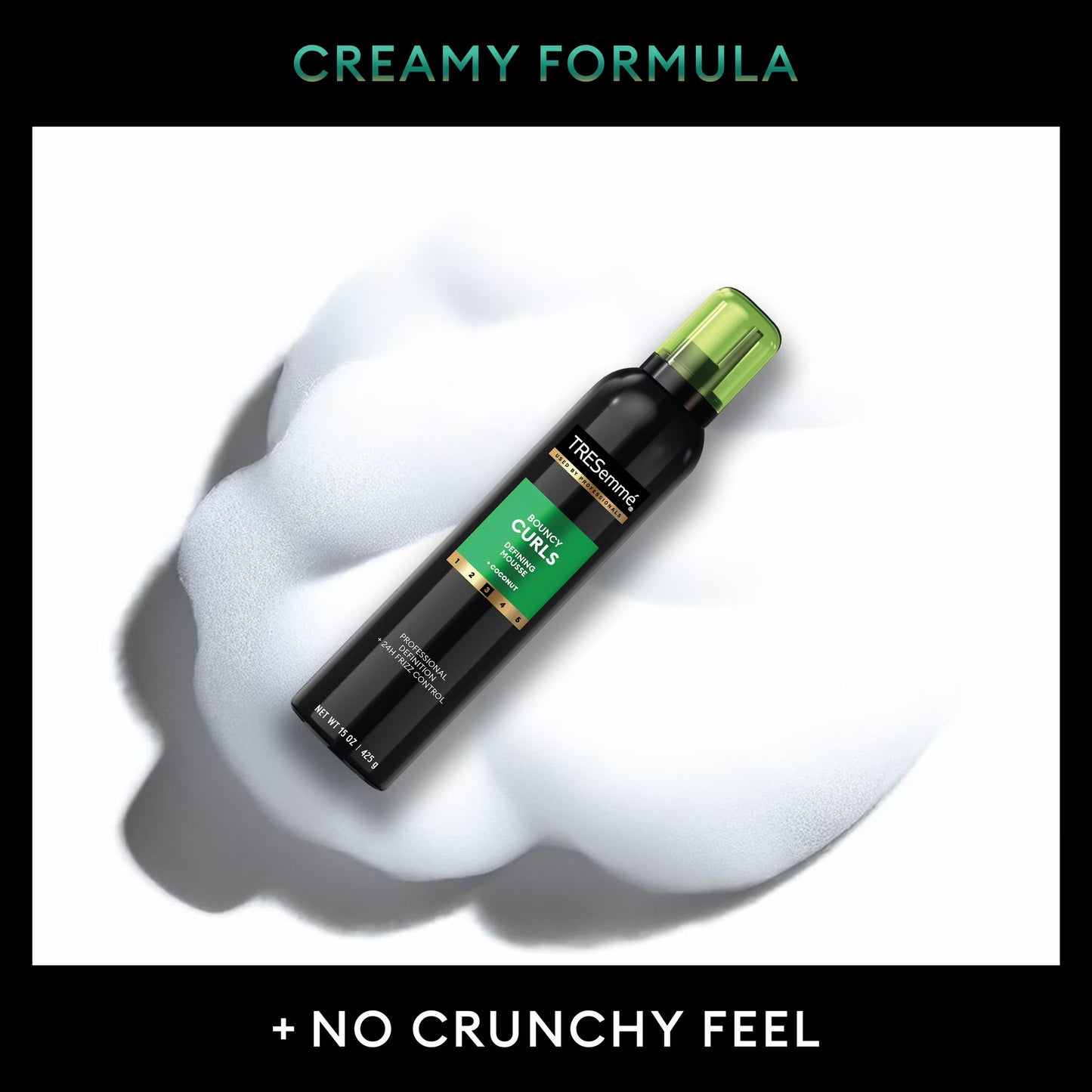 (3 Pack)  Bouncy Curls Mousse with 24H Control & Definition, 15 Oz