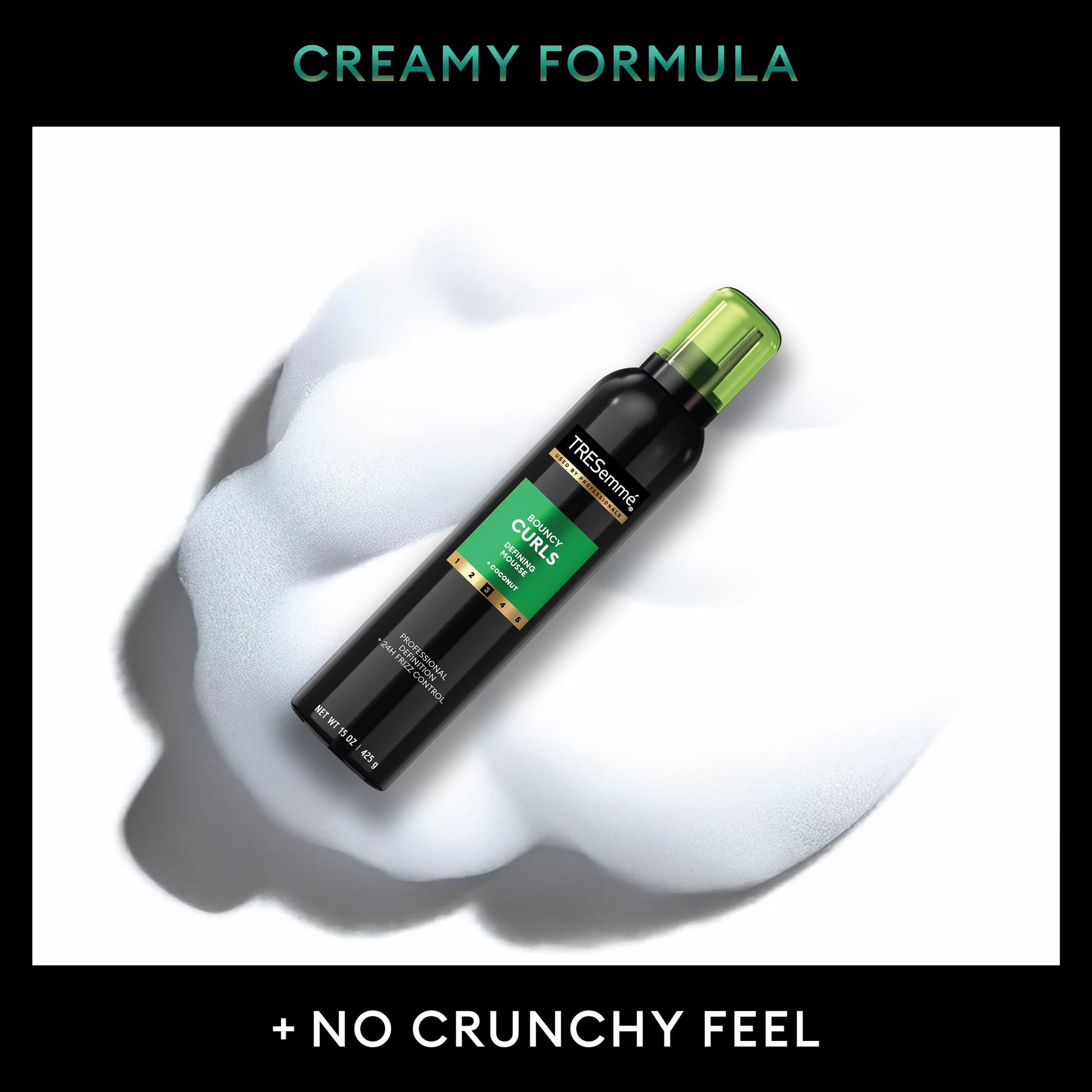(3 Pack)  Bouncy Curls Mousse with 24H Control & Definition, 15 Oz
