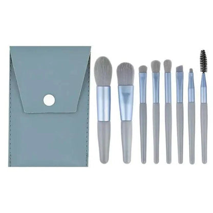 8Pcs Mini Travel Portable Soft Makeup Brushes Set