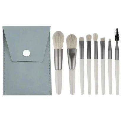 8Pcs Mini Travel Portable Soft Makeup Brushes Set