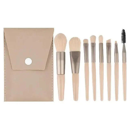 8Pcs Mini Travel Portable Soft Makeup Brushes Set