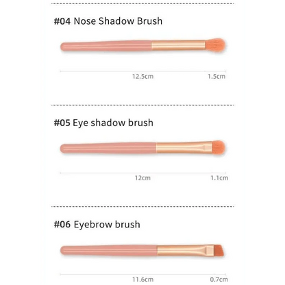 8Pcs Mini Travel Portable Soft Makeup Brushes Set