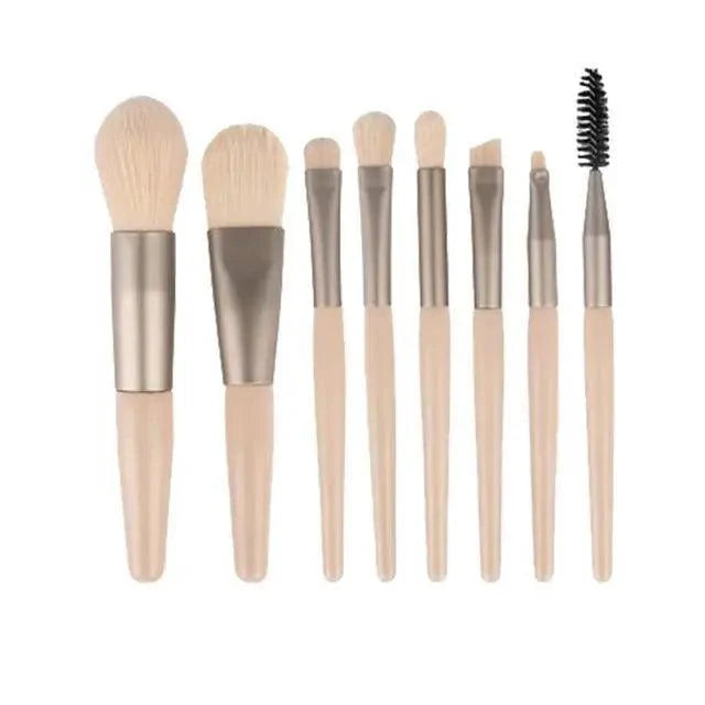 8Pcs Mini Travel Portable Soft Makeup Brushes Set