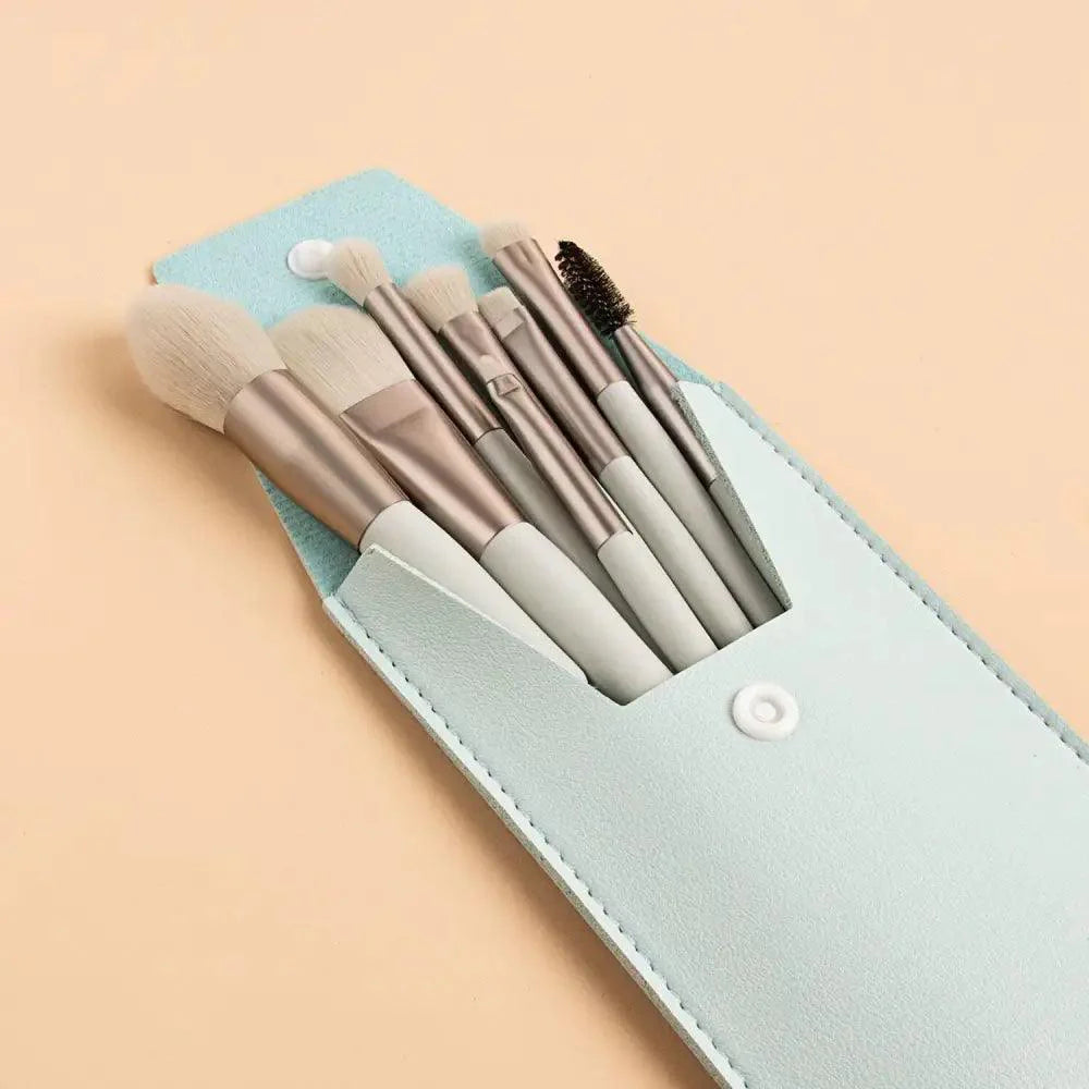 8Pcs Mini Travel Portable Soft Makeup Brushes Set