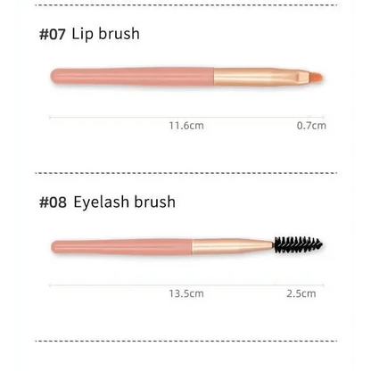 8Pcs Mini Travel Portable Soft Makeup Brushes Set