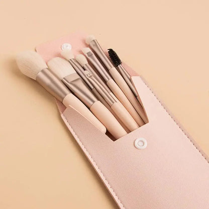 8Pcs Mini Travel Portable Soft Makeup Brushes Set