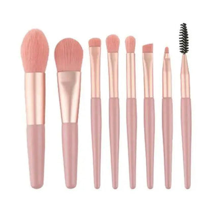 8Pcs Mini Travel Portable Soft Makeup Brushes Set