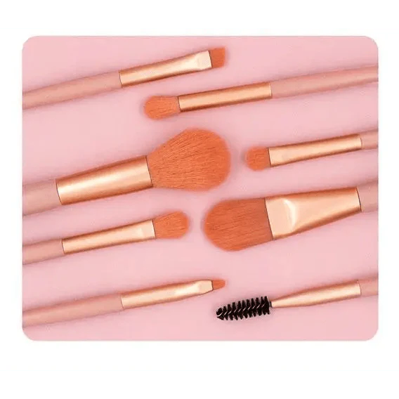8Pcs Mini Travel Portable Soft Makeup Brushes Set