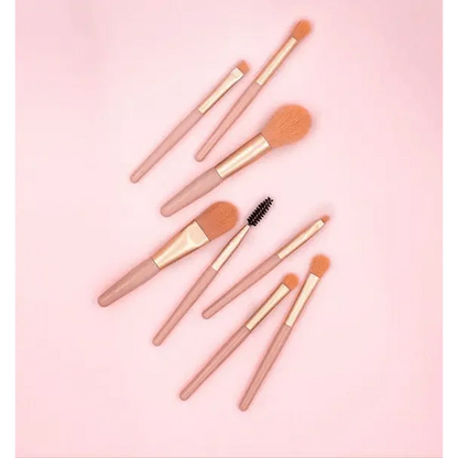 8Pcs Mini Travel Portable Soft Makeup Brushes Set